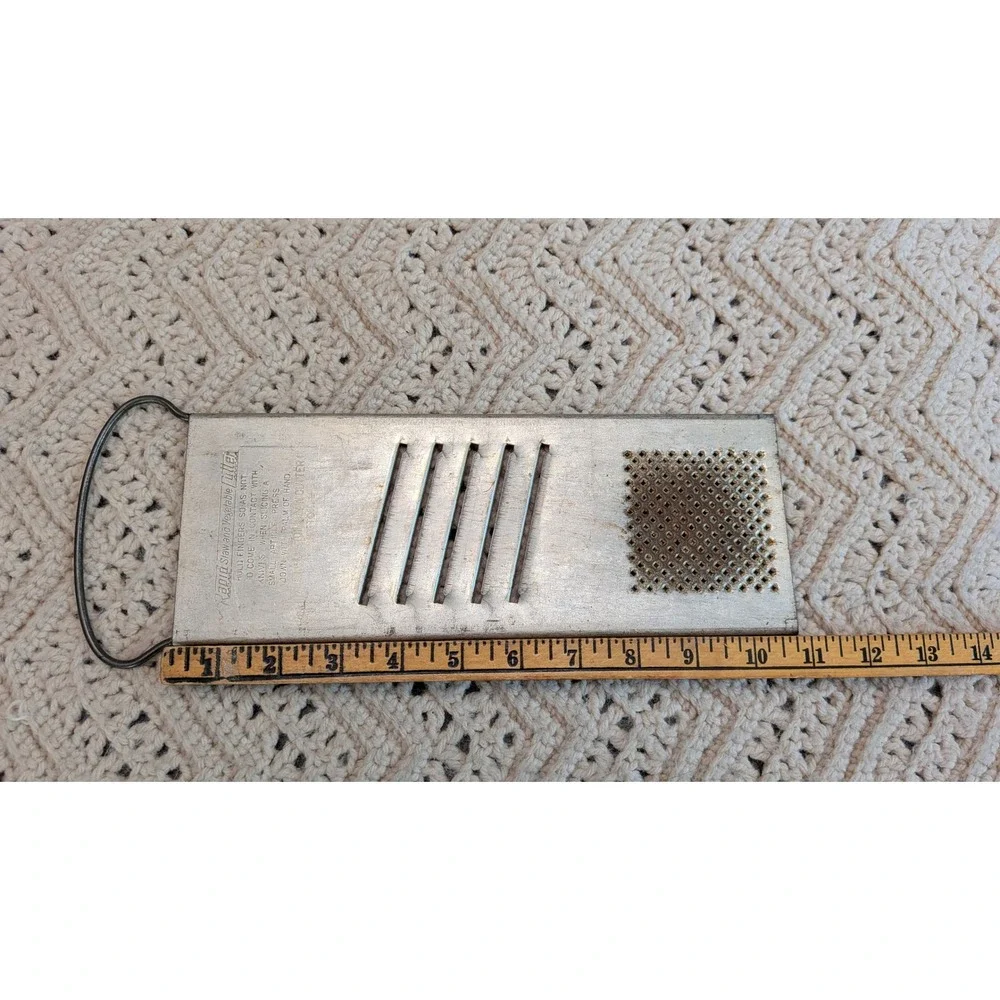 Vintage Rapid Slaw Vegetable Cutter Bluffton Slaw Cutter Co Metal Grater Slicer